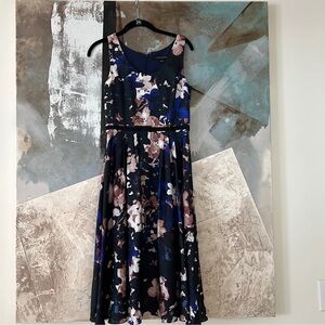 CYNTHIA STEFFE Floral Print Dress Cocktail Fit & Flare NWOT
